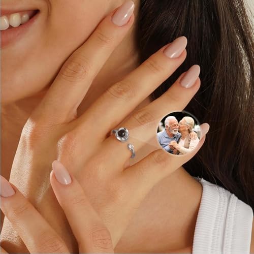 Custom Photo Ring Personalized Ring for Women Custom Birthstone Rings for Memorial Jewelry Promise Rings for Her Women Lover2