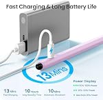 Hastraith Stylus Pen for iPad(2026-2018),13 mins Fast Charge Pencil with Tilt Sensitivity and Palm Rejection for iPad A16/10/9/8/7/6,Air 13"/11"/M3/M2/5/4/3,Pro 11"/13"/12.9"/M4/M2/M1,Mini 7/6/5,Lilac