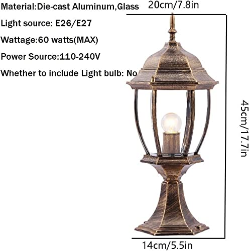 Luces de columna impermeables con moldura de aluminio y luz suave 5