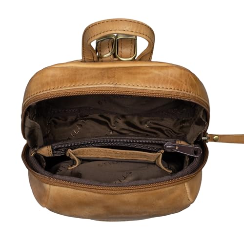 Lederrucksack ‚Lia‘ Mini Rucksack für Damen von STILORD