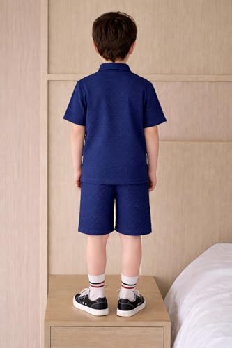 Image of Fashion Dream Boy's Cotton Blend Solid Clothing Set