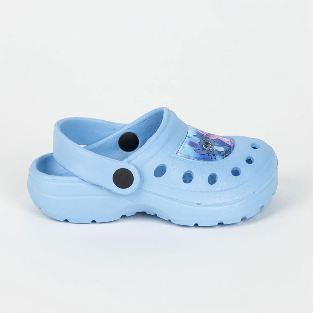 Zuecos Infantiles Stitch Color Azul Clog Niñas