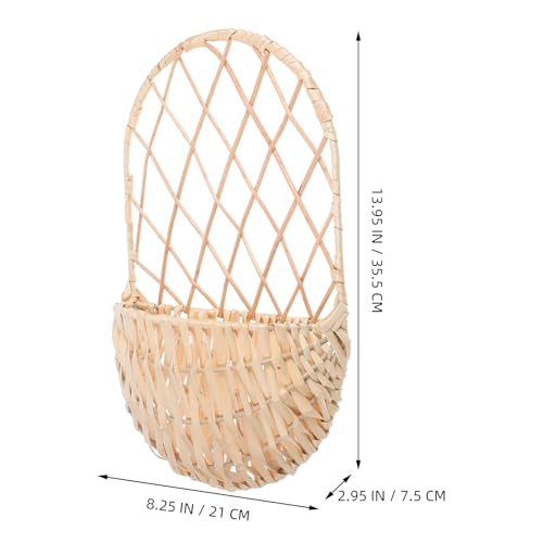 Cesta de mimbre tejida a mano con soporte duradero para decoración exclusiva de interiores 3