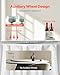 VEVOR 40 in Glass Lazy Susan Turntable, Tempered Glass Dining Table Centerpiece with 6 Rotating Wheels, 360° Smooth and Silent Spin Tabletop Rotating Tray, for Family Gatherings, Banquets & Weddings