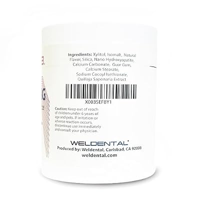 Chewtab Advanced Whitening Toothpaste Tablets with Nano-Hydroxyapatite 180 Count Refill (Watermelon)