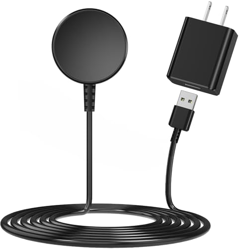 USB Charger Block for Samsung Watch Charger Compatible with Galaxy Watch 7/6/6 Classic/5/5 Pro/4/4 Classic/3/Active Ultra USB Magnetic Fast Charging for Samsung-3.3ft