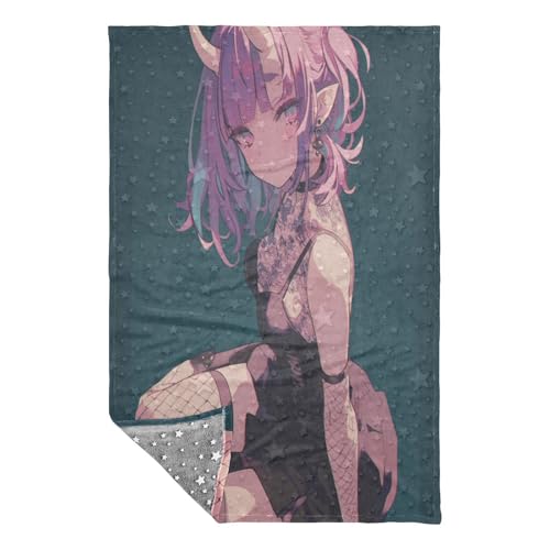 Manta de anime para sofá suave que elimina el frío en el salón 3