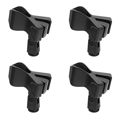 ARTIBETTER 4Pcs Clipes de Microfone para Stands Universal Wireless Mic Clip Titular Adaptador de Mic