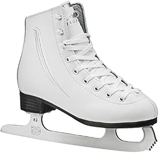 Lake Placid Cascade Girls Figure Ice Skate, White, Size 3