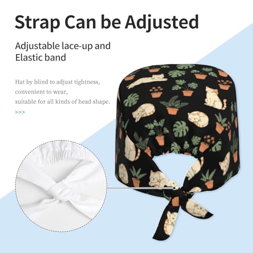 Gorro quirúrgico ajustable resistente al agua unisex miniatura 2