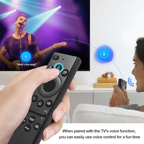 Replacement Voice Remote Control for Samsung Smart TV, Compatible BN59-01385A,for Most 2018 to 2024 Smasung Crystal UHD/OLED/The Frame/Neo QLED 4K 8K Series TVs - Thumbnail 5