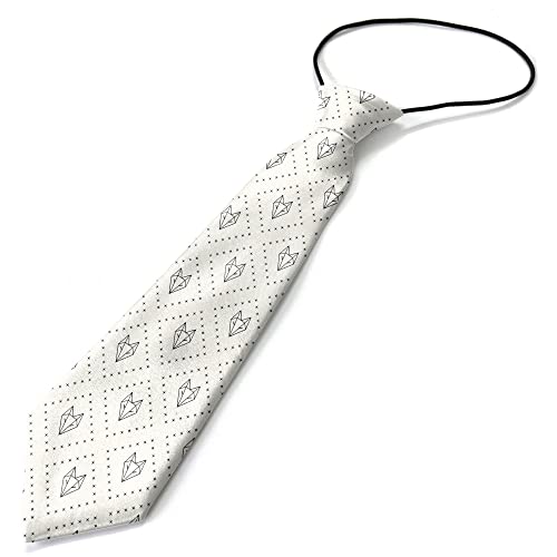 KAWAMOUSE Toddler Size (Paper Fox Origami) Pre-Tied Adjustable Novelty Necktie, Fashion Conversational Neck Strap Ties for Boys and Children, for Wedding Parties Events