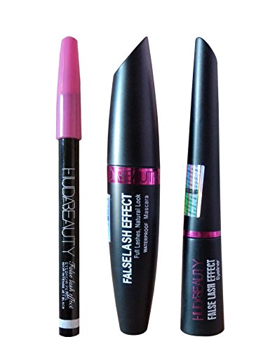 Huda Beauty Liquid Eyeliner , Mascara & Eyebrow Pencil Pack of 3
