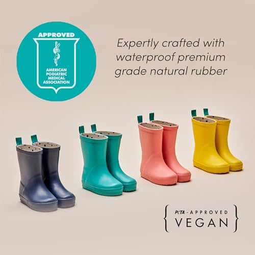 Ten Little Toddler Rain Boots for Boys & Girls, Waterproof, Lightweight, Flexible Rubber Boots with Traction for Kids3