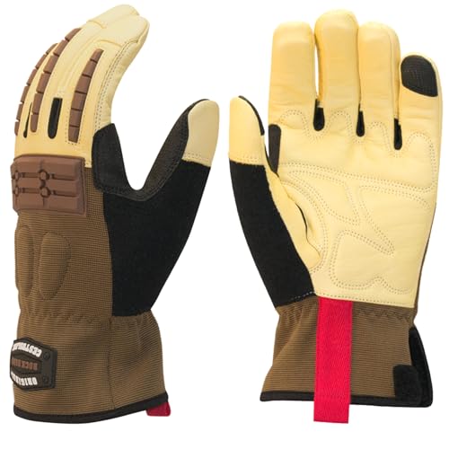 Cestus RH Original, Goatskin Leather Work Gloves for Men, Heavy Duty Working Gloves for...