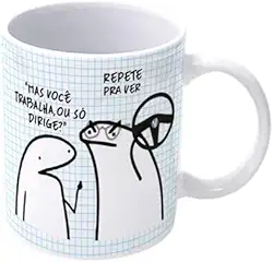 Caneca de Porcelana Profissões - Motorista