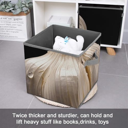 Cube de rangement pliable imprimé ail pour armoires et vêtements