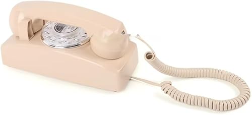 Miniatura 5 de Teléfono casero TRIMLINE vintage con cable, teléfono fijo de montaje en pared fácil, teléfono giratorio antiguo para personas mayores,