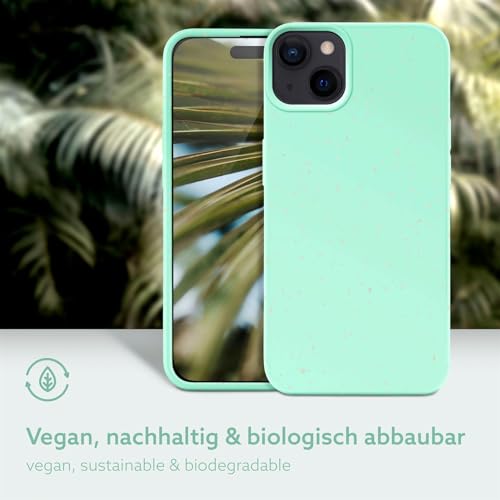 Coque iPhone 15 végétale et végane ONEFLOW Sama Sama turquoise durable