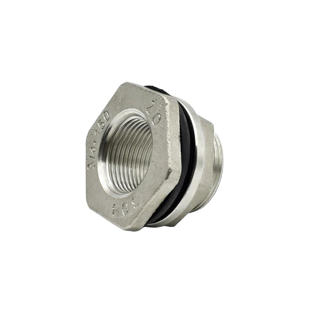 Accesorio de tubería de fundición, rosca hembra BSP, accesorio de tubería de acero inoxidable 304, adaptador de conector de tanque de agua de mamparo, for conectores de manguera de jardín doméstico, a