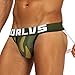 Produktbild qudang Herren Strings Tanga Camouflage Jockstrap Sport Tangas Männer Erotische Wäsche Gay Tanga Bikini Höschen Bequeme Reizwäsche Mode Unterwäsche Unterhosen Grün, XXL
