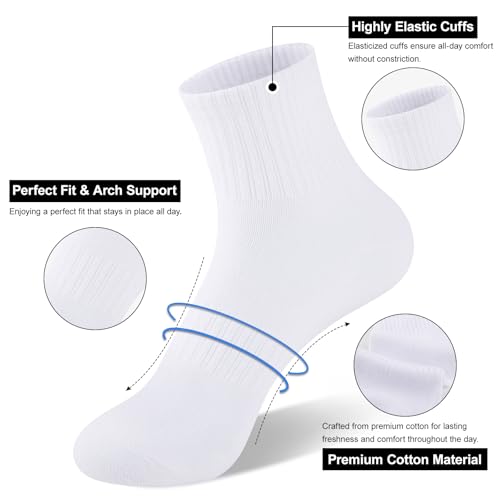 eallco Womens Ankle Socks Thin Cotton Crew Socks Athletic Quarter Above Ankle Gym Mini Crew 5 Pairs2