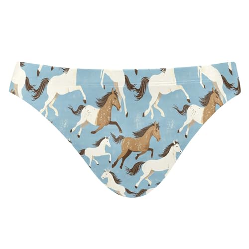 Mens Swim Briefs Horse Animal Swimwear Bikini Swimsuit XL B0403910
