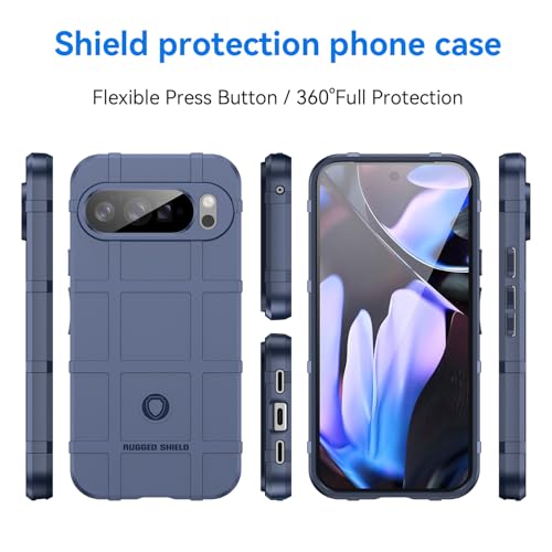 Coque Pixel 10 Pro XL antichoc militaire TPU bleu avec protection d'objectif - 5