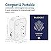 Step Down Power Converter - FOVAL 230W Travel Voltage Converter 220V to 110V International Power Adapter with [Upgraded 18W PD USB-C] 3 USB Ports 2 AC Outlets US to Europe Italy UK AU Plug (White)