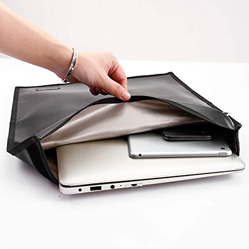 Large Faraday Cage (13.8" X 17.7"), Fireproof Waterproof Key Fob Protector, Faraday Bags For Phones, Car Rfid Signal Blocking, Anti-Theft Pouch, Anti-Hacking Case Blocker #TOP5