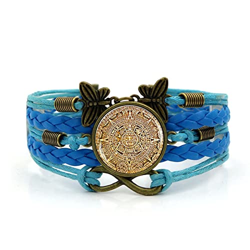 Cotizaciones Pulsera-Pulsera Decorativa-Calendario Pulsera Trenzada-Pulsera de Gemas del Tiempo Retro Infinito y Pulsera Cover