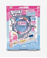 Sticker Roll Bracelet Making Kit for Kids, 70 Collectible Stickers