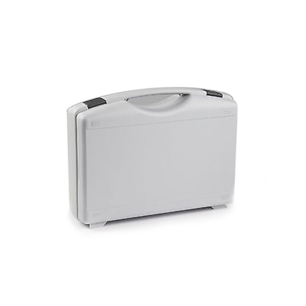 Equipo para hiperhidrosis, 5Ps, Dos electrodos de aluminio, Para manos y pies, 2 rejillas de seguridad, Maletín de transporte, Aparato de iontoforesis, Previene la sudoración excesiva