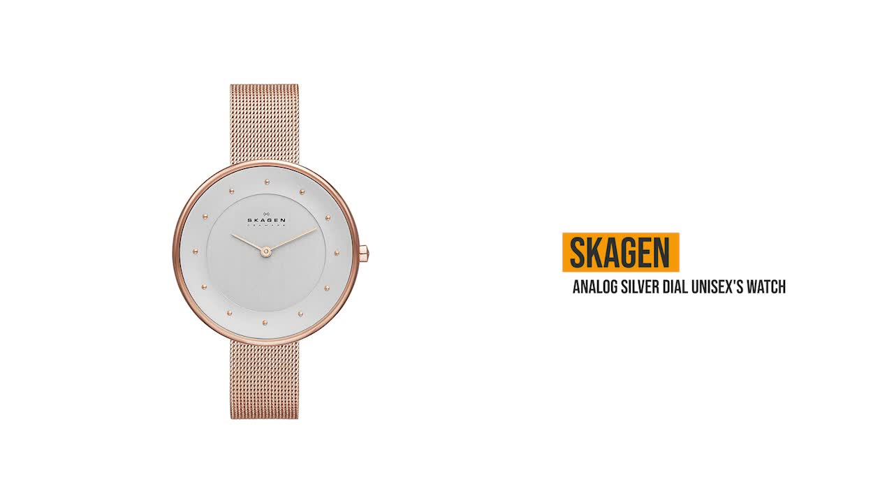 Skagen SKW2142 Gitte Rose-tone Stainless Steel Mesh Watch LOT OF 2 -PARTS/REPAIR Skagen Gitte Silver Dial Rose Gold-tone Ladies Watch SKW2142  main image 2