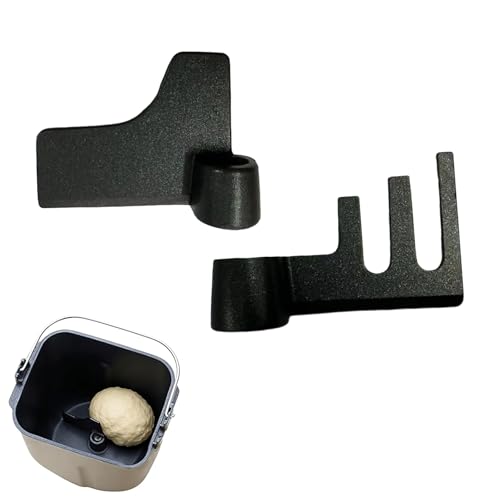 2-Pack Nonstick Teflon Coated Bread Maker Paddles for Panasonic Breadmaker Machines - Kneading Mixing Blade Replacement for Models SD255, SD256, SD257, SD2501, SD2511, SD-ZB2502, SD-ZB2512, SD-ZX2522