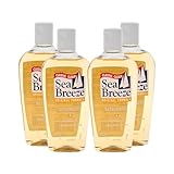 Sea Breeze Astringent Original - Facial Cleanser with Camphor and Natural Oils for Deep Pore Cleansing - Face Cleanser for Fresh, Clear Skin - 4 pc