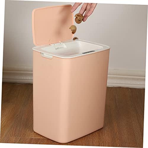 Basurero smart con tapa automática 14L rosa miniatura 5