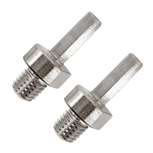 Adapter M14 Male Thread to HEX Shank for Core Drill Bit,LEKOMESH 2PCS Diamond Drill Bit Adapter for M14 Connection Hexagonal,Diamond Hole Saw Adapter Fitted On Hand Drill or Benchtop drills