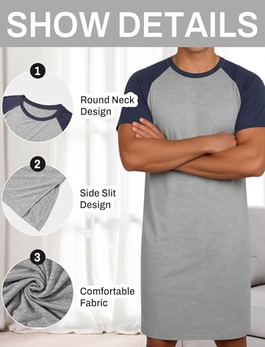 Chemise de nuit légère homme FEOYA confort haut de gamme