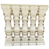DIYUNIMOULD 5PCS 37.4IN High ABS Concrete Balusters Mold, Reusable Cement Railing Molds for Garden Lovers & Contractors, Easy-Install Baluster Mould for Balcony/Garden
