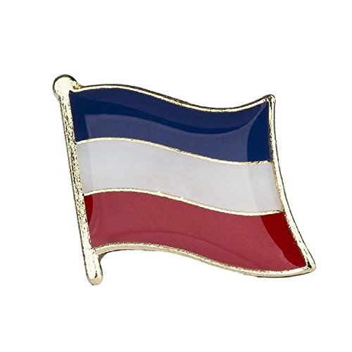 SUPERDAVES SUPERSTORE Old Yugoslavia Country Flag Small Metal Lapel Pin Badge 3/4 X 3/4 Inches New