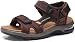 LWY Sandalias deportivas ajustables para hombre, con cojín de aire de verano, antideslizantes, para la playa, para caminar, senderismo, al aire libre (tamaño: 43EU, color: marrón oscuro)