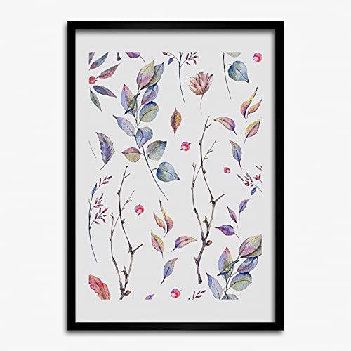 Tableau moderne eucalyptus 50x70 cm pour une décoration de salon naturelle
