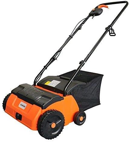 eSkde 2 in 1 Electric Scarifier Lawn Rake & Aerator 1400w 32cm Width 4 Heights