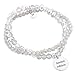 Produktbild Spruchketten BY LIEBLICHKEITEN Spruch Glasperlen Armband Ø 5cm OneSize (Gummiband) hellgrau-transparent Edelstahlplättchen Ø 1,5 cm Limited Edition