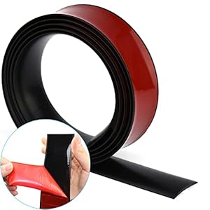 Zsredhong Schwarz 3m PVC Übergangsprofil Selbstklebend