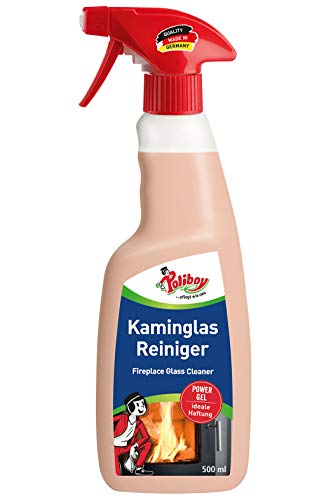 Limpiador de cristal para chimeneas de Poliboy, elimina la suciedad persistente, también para hornos, microondas y campanas extractoras, 500 ml, fabricado en Alemania