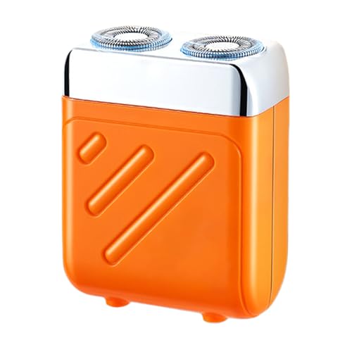 Mini afeitadora eléctrica recargable, doble cabezal inalámbrico para maquinilla de afeitar, portátil con herramienta de aseo, accesorio de viaje para el hogar, automóviles, interior, exterior, uso de