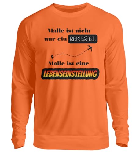 Sweat-shirt Mallorca pull de fête orange crush taille L vêtement décontracté