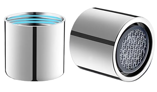 Bathroom Faucet Aerator, 2.2 GPM Kitchen Sink Aerator, Made of Solid Brass and Stainless Steel Filter, 55/64 inch Female Thread Aerators for Faucets Replacement Parts with Gasket